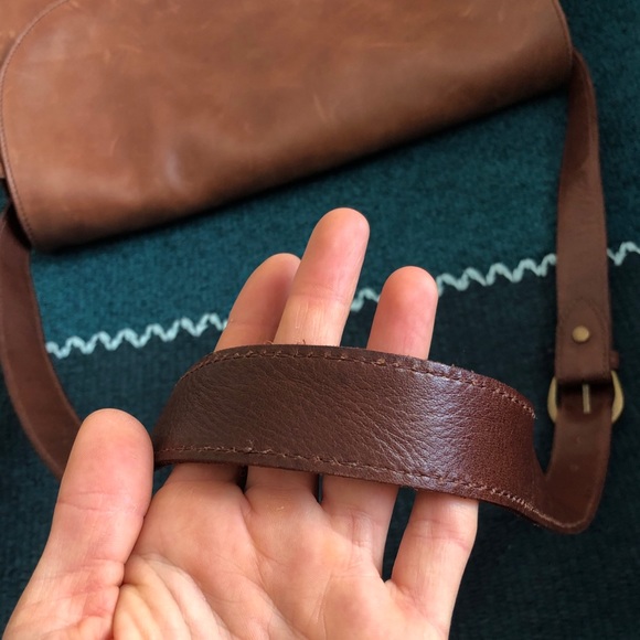 Brown Leather J Crew Saddlebag - Picture 7 of 10